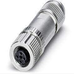 1553611 Data Connector, Ethernet CAT5, Str M12 F 4pos, Cable Dia: 4-8mm, SACC-M12FSD-4Q SH