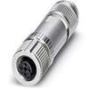 1553611 Data Connector, Ethernet CAT5, Str M12 F 4pos, Cable Dia: 4-8mm, SACC-M12FSD-4Q SH view 1