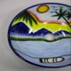 14" round TALAVERA VESSEL SINK Mexican handmade ceramic bathroom basin, folk art view 2