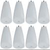 Rockville PEN-525T 5.25" 70V Hanging Pendant Speaker, 35W RMS, Detachable Euro-Block Terminals, White, 8-Piece