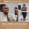 3m QUIETSPSIOC Quiet Space Headphones, Black view 3