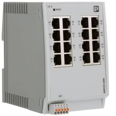 2702903, Ethernet Switch;Industrial;Managed; 2000 16 RJ45 Ports 10/100 Mbps, FL Switch 2016
