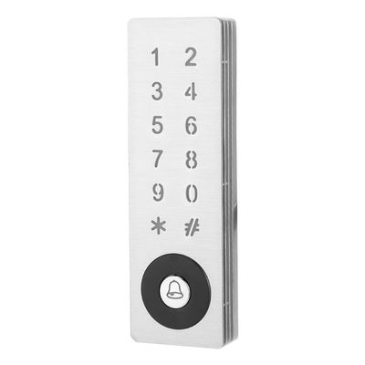 01 02 015 Access Control Keypad, Ultra Low Metal Access Control with Doorbell Interface for Home Office and Public Areas for Door Access(IC)