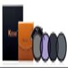 Kase 4 Filter Kit Includes Magnetic Wolverine CPL, CPL+ND8, ND64, Neutral Night Replaces Canon EF-EOS R Drop-in Holder view 1