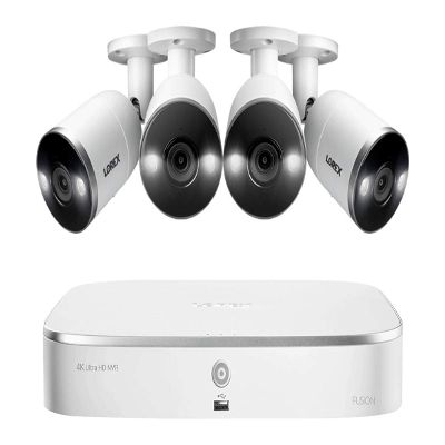 4K NVR Security System with Smart Deterrence Cameras, Fusion Capabilities and Smart Motion Detection Plus 4