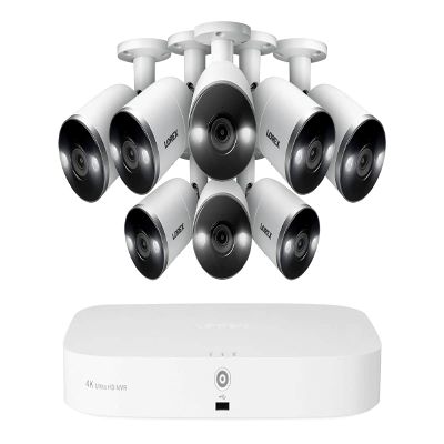 4K NVR Security System with Smart Deterrence Cameras, Fusion Capabilities and Smart Motion Detection Plus 8