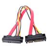 1pcs SATA 22 Pin Male to Female Sata Extension Cable SATA 3 III 22 Pin Male to Female 7+15 Pin SATA Data Power Combo,0.3m view 1
