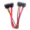 1pcs SATA 22 Pin Male to Female Sata Extension Cable SATA 3 III 22 Pin Male to Female 7+15 Pin SATA Data Power Combo,0.3m view 2