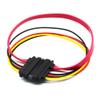 1pcs SATA 22 Pin Male to Female Sata Extension Cable SATA 3 III 22 Pin Male to Female 7+15 Pin SATA Data Power Combo,0.3m view 3