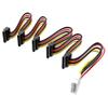 ezqnirk 1pcs 1 to 5 SATA Power Cable Adapter Splitter Cables Hard Drive Supply Cord Hard Drive Power Supply Splitter Cable Cord view 1
