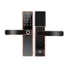 Electric Smart Door Lock Fingerprint Cards Password Key Lock with Touchscreen Keypad Entry Smart Lock Safety Exterior DUO ER (Color : Red) view 1
