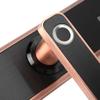 Electric Smart Door Lock Fingerprint Cards Password Key Lock with Touchscreen Keypad Entry Smart Lock Safety Exterior DUO ER (Color : Red) view 3