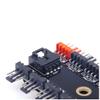 ezqnirk 1pcs Molex 4pin SATA to 10 Port 4 Pin PWM Fan Hub Controller RPM Feedback Cable,CPU Cooler Fan Splitter for 4-pin 3pin Case Cooling,Power by SATA view 4