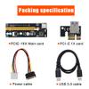 ezqnirk 1pcs PCI-E Riser 009s/010 Plus Card PCIE PCI E Extender USB 3.0 SATA to 4Pin Molex Adapter Cable Mining Riser Suitable for Video Card,3in1 Riser 008S Blue view 3