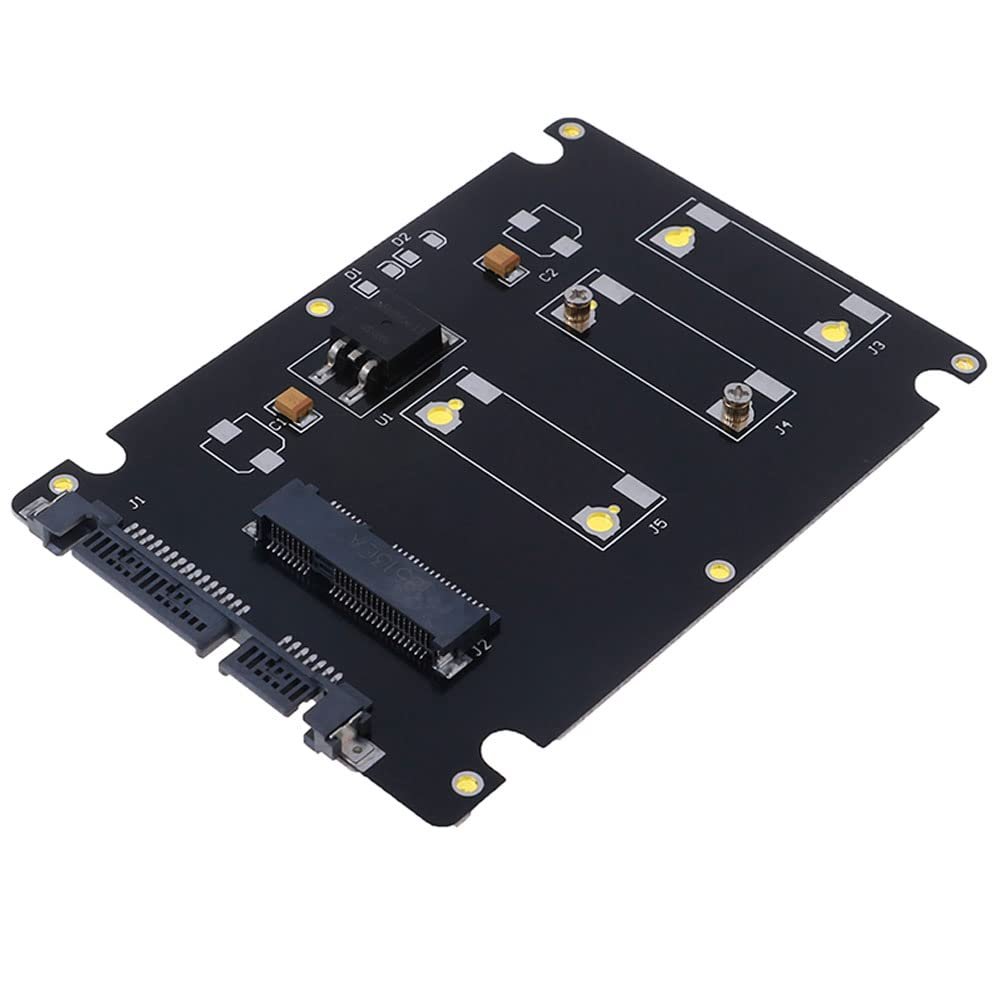 ezqnirk 1pcs Mini Pcie MSATA Adapter SSD to 2.5 Inch SATA3 Adapter Card