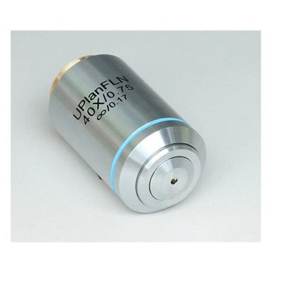 Microscope Kit Semi-apochromatic Plan Fluorescent Objective Lens 4X 10X 20X 40X 100X 20mm RMS Thread Interface, Infinity System Microscope Lens Adapters (Magnification : 40X)