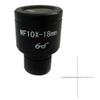 ZTBH Microscope Accessories Kit WF10X 18mm Microscope Eyepiece, Microscope Mounting 23.2mm with Reticle Scale Microscope Slides (Color : with Scale) view 1
