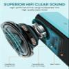 LENRUE Bluetooth Speaker,Wireless Portable Speakers with TWS, 16H Playtime,Loud Clear Sound for Home,Travel and Outdoor,Handfree Calls Compatible with for iPhone (Powder Blue) view 2