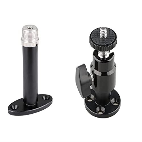 CAMVATE Wall Mount Bracket with 5/8"-27 Male Screw + 1/4"-20 Thread Wall Ceiling Mount for Monitor & CCTV DVR Home Installation Surveillance System