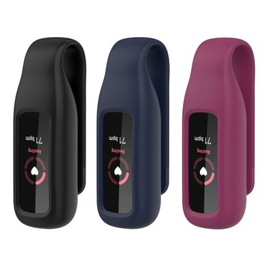 FitTurn Clip for Fitbit Luxe Clip Holder Case Replacement Soft Silicone Strap Accessories for Luxe Clip Case Accessory (Black,Blue,Red)