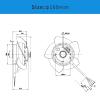 A2D160-AB22-06 Ebm Papst Fan 400/480VAC Axial Fan for Servo Spindle Motor view 3