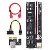 ezqnirk 1pcs PCI-E Riser 009s/010 Plus Card PCIE PCI E Extender USB 3.0 SATA to 4Pin Molex Adapter Cable Mining Riser Suitable for Video Card,Riser 009S Plus view 1