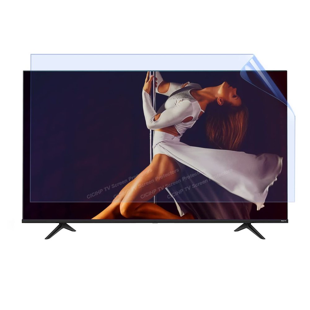 CICIHP 43"-75" Anti Glare Anti Break LCD TV Filter Screen Protector Blue Light Filter,Shielding UV and Radiation Monitor Filter-Matte Gloss Finish,47" 1044590