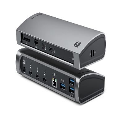 ALOGIC Blaze Thunderbolt 4 10-in-1 Docking Station with 96W Power Delivery, 3X USB-C 4.0, 3X USB-A 3.1 Gen 2, Ethernet, SD Card Reader, Audio Jack, 4K@60Hz Support, Dock for Windows & macOS