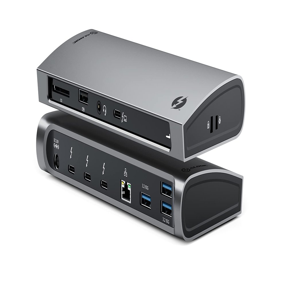 ALOGIC Blaze Thunderbolt 4 10-in-1 Docking Station with 96W Power Delivery, 3X USB-C 4.0, 3X USB-A 3.1 Gen 2, Ethernet, SD Card Reader, Audio Jack, 4K@60Hz Support, Dock for Windows & macOS