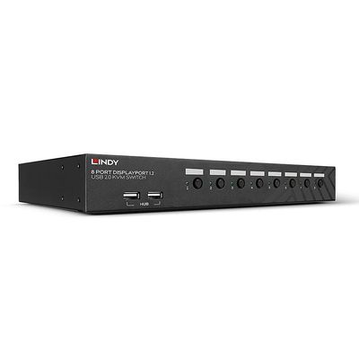 LINDY 39540 8 Port DisplayPort 1.2 USB 2.0 KVM Switch