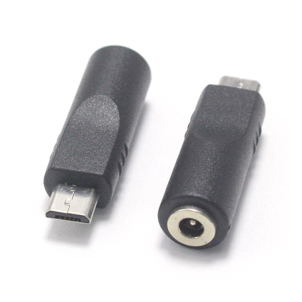 CHJIENJUJIDZ 3.51.1 mm Female Jack to Micro USB Male Plug DC Power Connector Adapter Suitable for Phone MP3 MP4