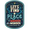 Die Cut Sticker Saguaro National Park, Arizona, Find A Place to Wander and Wonder, Vinyl Sticker, (Waterproof Decal for Cars, Water Bottles, Laptops, Coolers), Large view 1