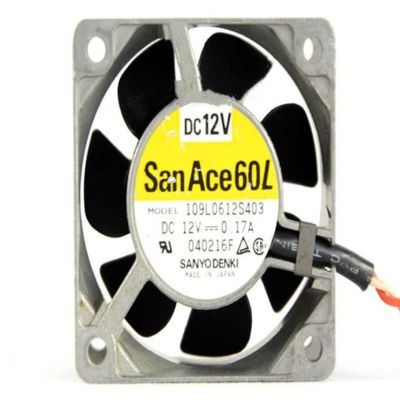109L0612S403 60x60x25mm 12V 0.17A 4600RPM 23CFM 6CM 2-Wire Cooling Fan