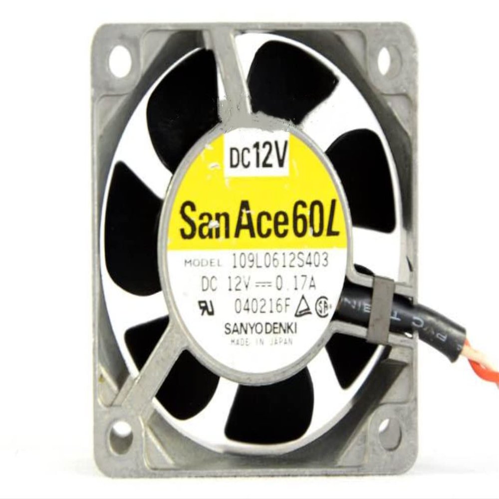109L0612S403 60x60x25mm 12V 0.17A 4600RPM 23CFM 6CM 2-Wire Cooling Fan