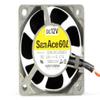 109L0612S403 60x60x25mm 12V 0.17A 4600RPM 23CFM 6CM 2-Wire Cooling Fan view 1