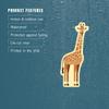Die Cut Sticker Giraffe Geometric Vinyl Sticker, (Waterproof Decal for Cars, Water Bottles, Laptops, Coolers), Large view 4