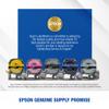 Epson LABELWORKS 224WCPX Genuine PET (Polyester) Tape Cartridge - White on Clear Label Maker Tape - 1" (24MM) Wide, 30' view 2