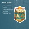 Die Cut Sticker Lake Tahoe, Geometric, Vinyl Sticker, (Waterproof Decal for Cars, Water Bottles, Laptops, Coolers), Large view 4