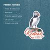Die Cut Sticker Kodiak, Alaska, Puffin, Vinyl Sticker, (Waterproof Decal for Cars, Water Bottles, Laptops, Coolers), Large view 4