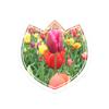 Lantern Press Sticker Tulips Die Cut Vinyl, (Waterproof Decal for Cars, Water Bottles, Laptops, Coolers), Small view 1