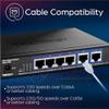 TRENDnet 6-Port 10G Switch, 4 x 2.5G RJ-45 Base-T Ports, 2 x 10G RJ-45 Ports, 60Gbps Switching Capacity, Wall Mountable, 10 Gigabit Network Connections, Lifetime Protection, Black, TEG-S762 view 4