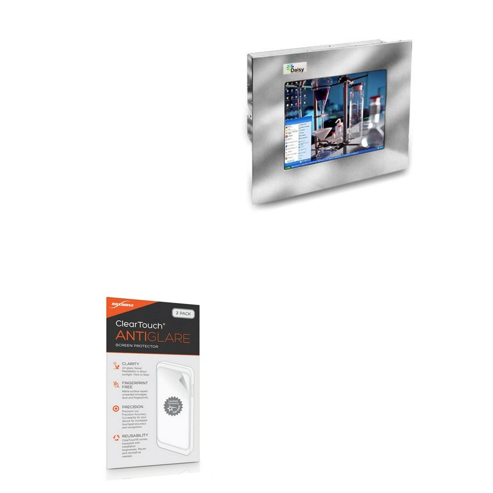 BoxWave Screen Protector Compatible with Daisy Data 2570 Series (19 in) - ClearTouch Anti-Glare (2-Pack), Anti-Fingerprint Matte Film Skin