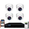 GW Security 8 Channel 4K NVR 8MP Smart AI Face Recognition Surveillance Security Camera System with 4 Super HD 8MP IP PoE Microphone Dome Security Cameras, Human & Vehicle Detection view 1