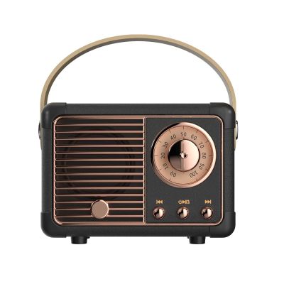 Dosmix Retro Bluetooth Speaker, Vintage Decor,Small Wireless Bluetooth Speaker,Cute Old Fashion Style for Kitchen Desk Bedroom Office Outdoor,Birthday Gifts for Women Men Teens