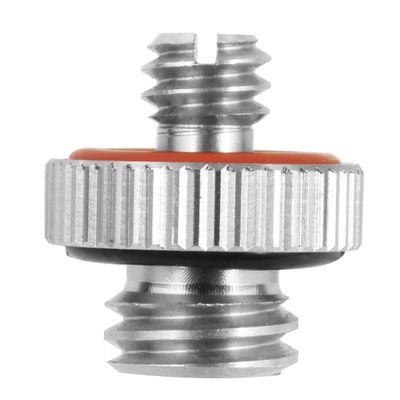 FEICHAO 2Pack Standard 1/4" to 1/4" 3/8" Male Threaded Screw Adapter Converter Tripod Mount for Camera Microphone (Version B 1/4" to 3/8")