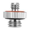 FEICHAO 2Pack Standard 1/4" to 1/4" 3/8" Male Threaded Screw Adapter Converter Tripod Mount for Camera Microphone (Version B 1/4" to 3/8") view 1