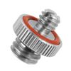 FEICHAO 2Pack Standard 1/4" to 1/4" 3/8" Male Threaded Screw Adapter Converter Tripod Mount for Camera Microphone (Version B 1/4" to 3/8") view 3