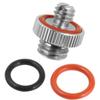 FEICHAO 2Pack Standard 1/4" to 1/4" 3/8" Male Threaded Screw Adapter Converter Tripod Mount for Camera Microphone (Version B 1/4" to 3/8") view 4