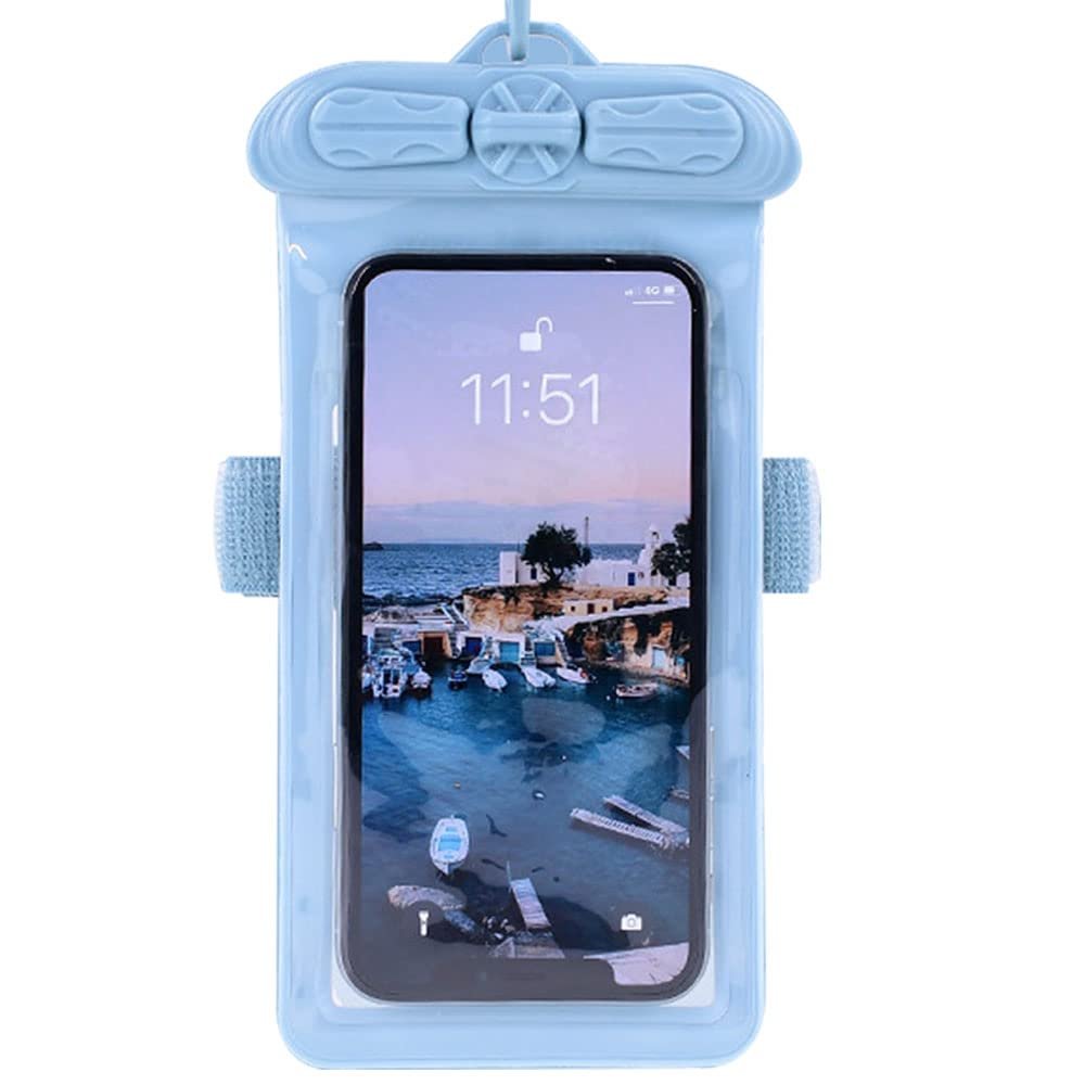 Vaxson Phone Case, Compatible with Kodak Seren KD50 Waterproof Pouch Dry Bag [ Not Screen Protector Film ] Blue