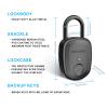 Prezlock Fingerprint Padlock with Key Backup, 2keys, Smart Padlock with Keyless Biometric, Suitable for Outdoor and Heavy Duty, IP65 Waterproof. view 3
